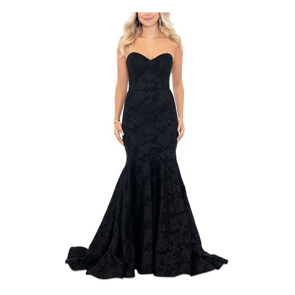 BLONDIE NITES Dresses & Skirts - NWT BLONDIE NITES Womens Black Boned Corset Bodice Sleeveless Dress Juniors 13